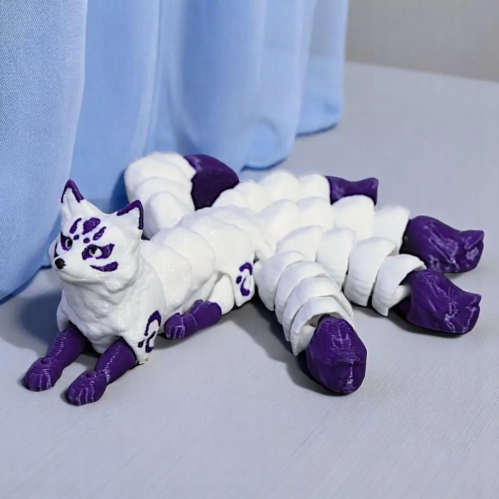 Joints Movable 3D Printed Animal Ornament 3D Printed Five Tailed 3D Printed Animal Model Animal Shape Cute