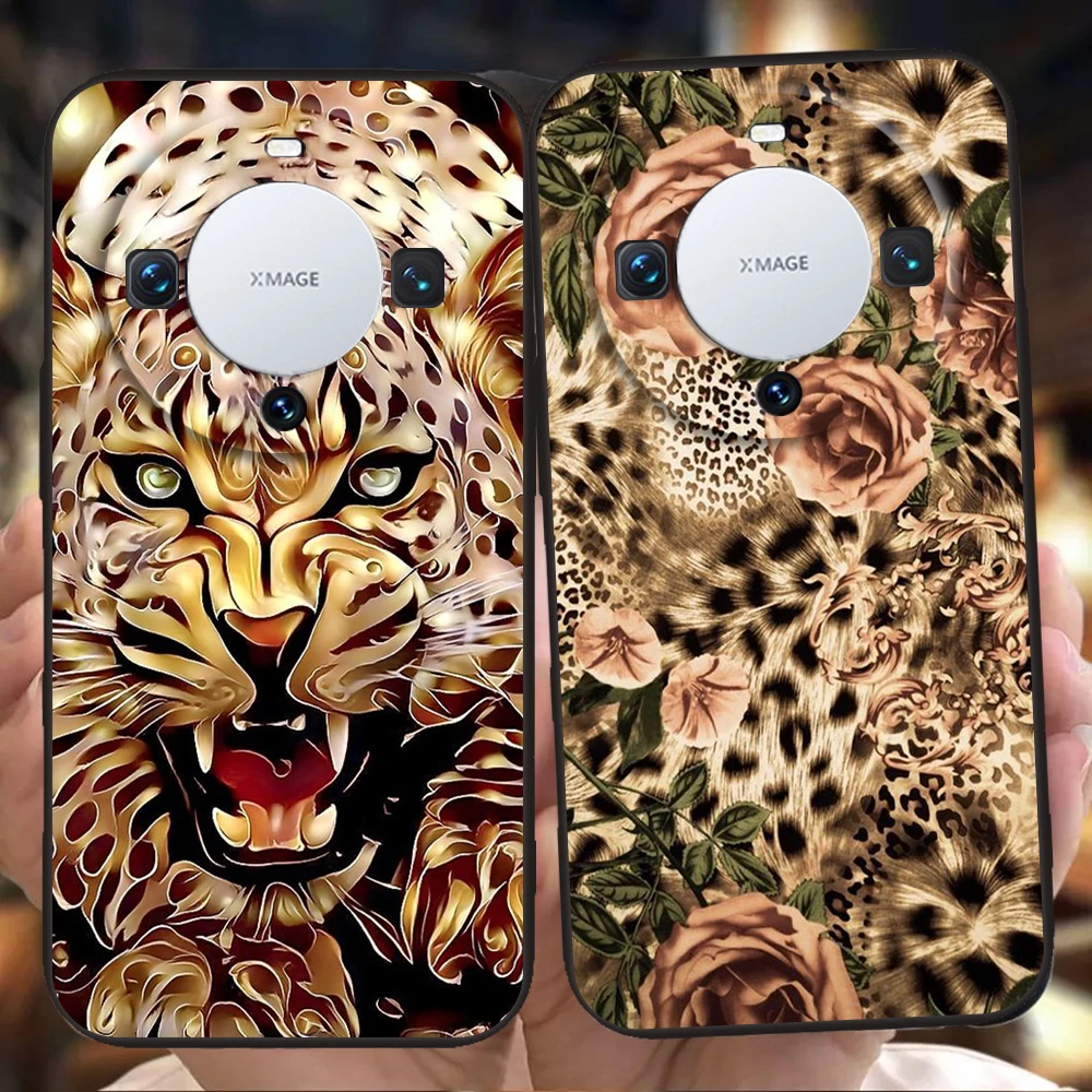 Leopard Print Silicone Phone Case Cover