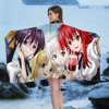 Anime High School DxD Cartoon Beach Towel Cute Kawaii Room Decor Bath Girls Children Hand Towels For Bathroom Shower 3