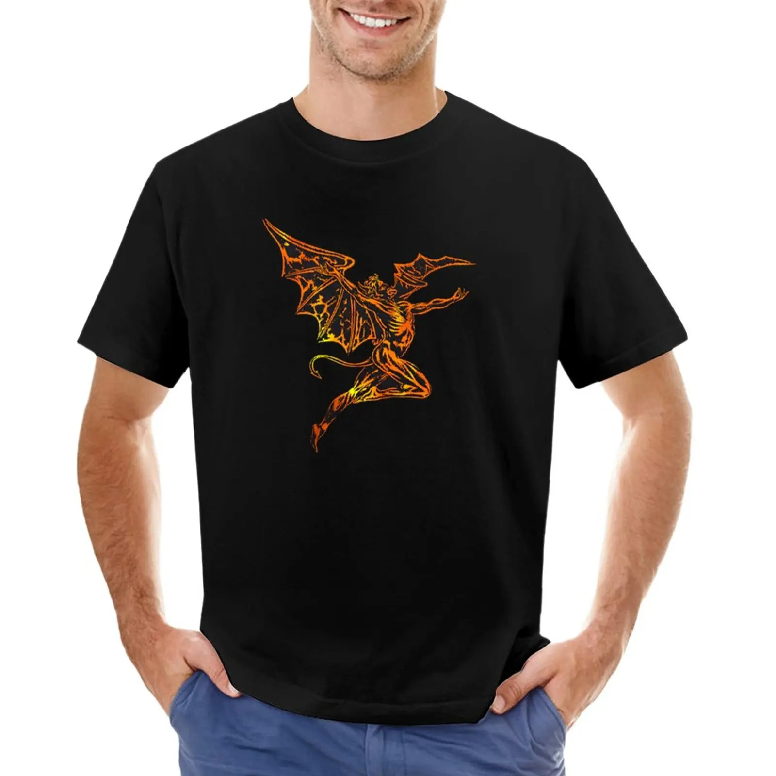 

The Black Vintage T-Shirt quick drying t-shirt tops Aesthetic clothing fruit of the loom mens t shirts