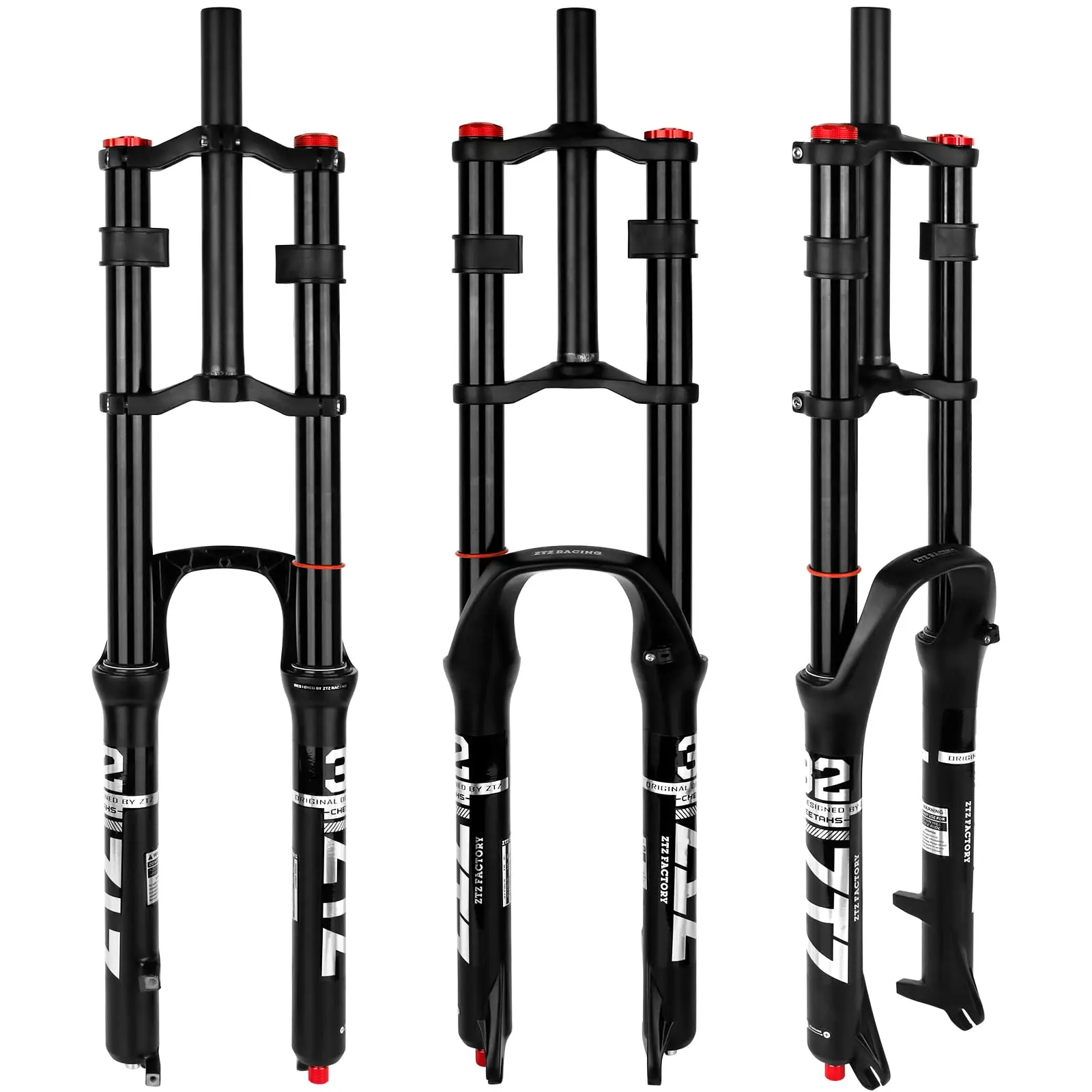 Fourche VTT Suspendue BUCKLOS 29 Pouces – 100mm, Lockout, Disque, Noire