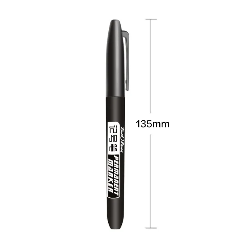 3 pcs/Set Permanent Marker Pen Waterproof Ink Fine Point Black Blue Red Oil Ink 1.5mm Round Toe Fine Color permanent marker pen,permanent marker,markers pen,permanent markers,marker pens