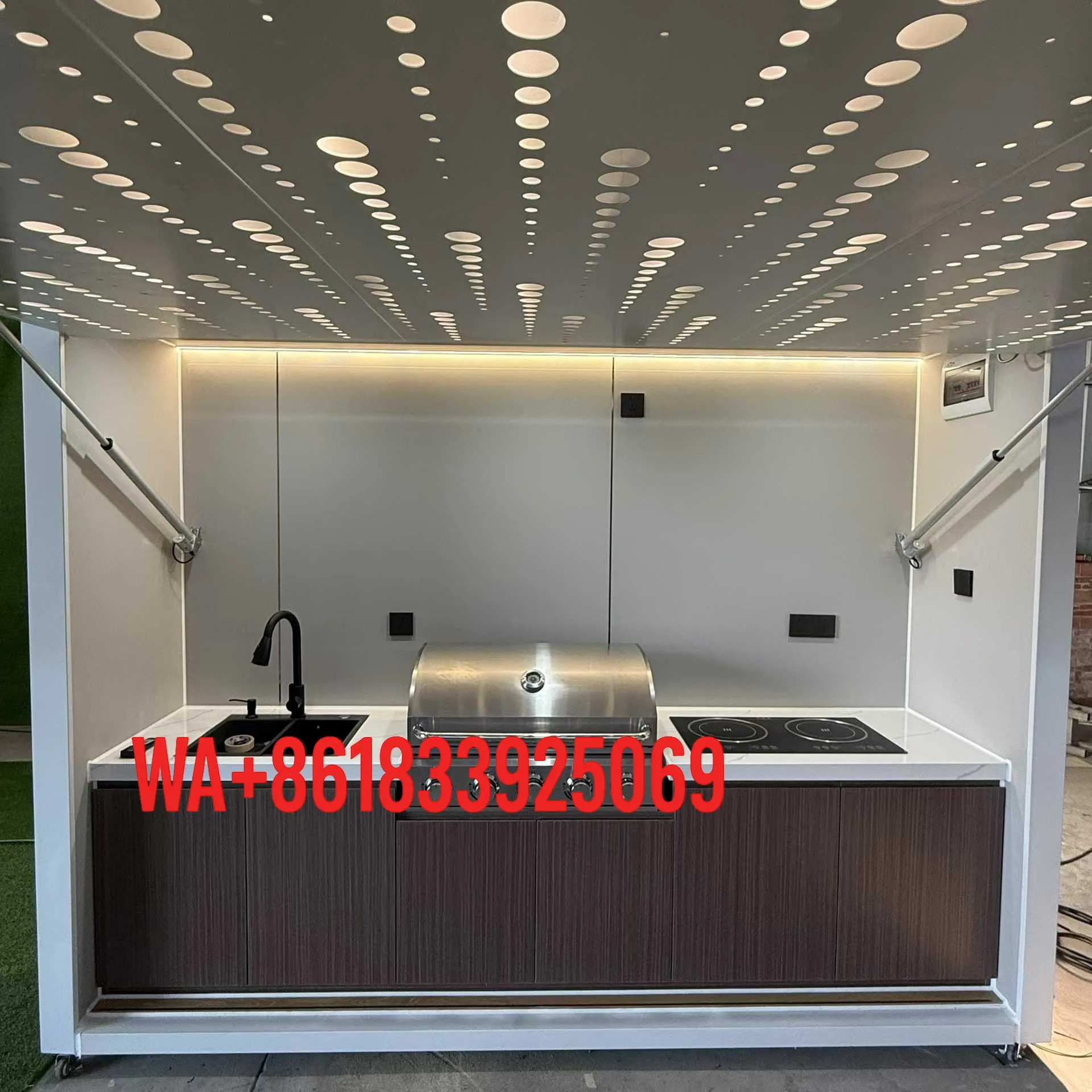 Custom Modular Outdoor BBQ Kitchen Pod – Catering Cooking Cabin 3