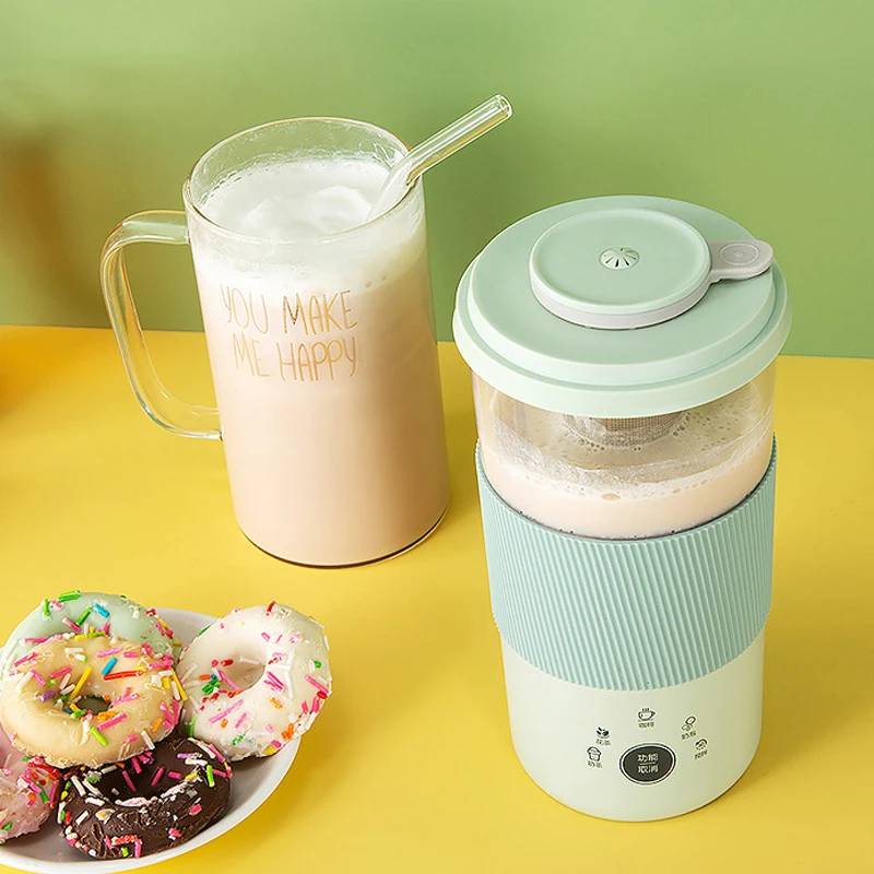 110V/220V Portable Electric Coffee Maker Multifunctional Milk Tea Machine Automatic Milk Frother Flower Tea Maker Coffee Machine