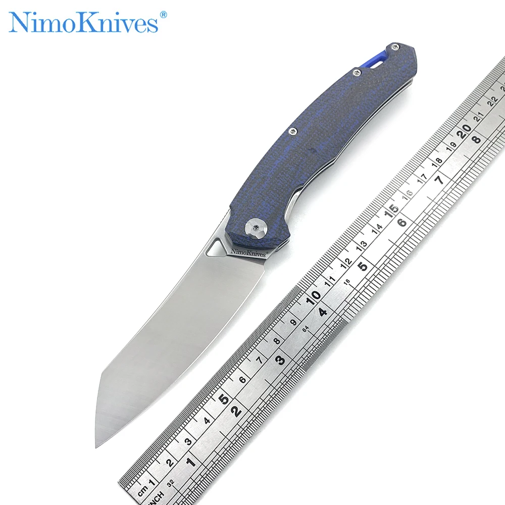 

Nimoknives & Fatdragon Handy Quick-Start Camping Self-Defense Knife D2 Blade G10 Handle Outdoor Kitchen Multitool