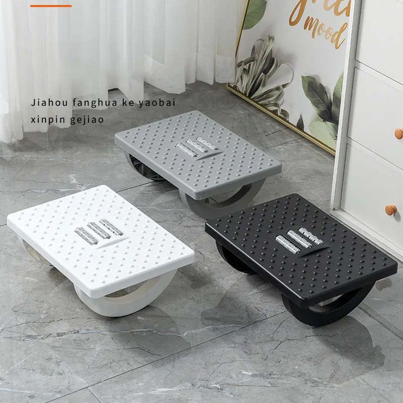 Choiced Ergonomic Under Desk Footrest Foot Rest With Massage Rollers Modern Design Portability Foot Stool for Home Office Work