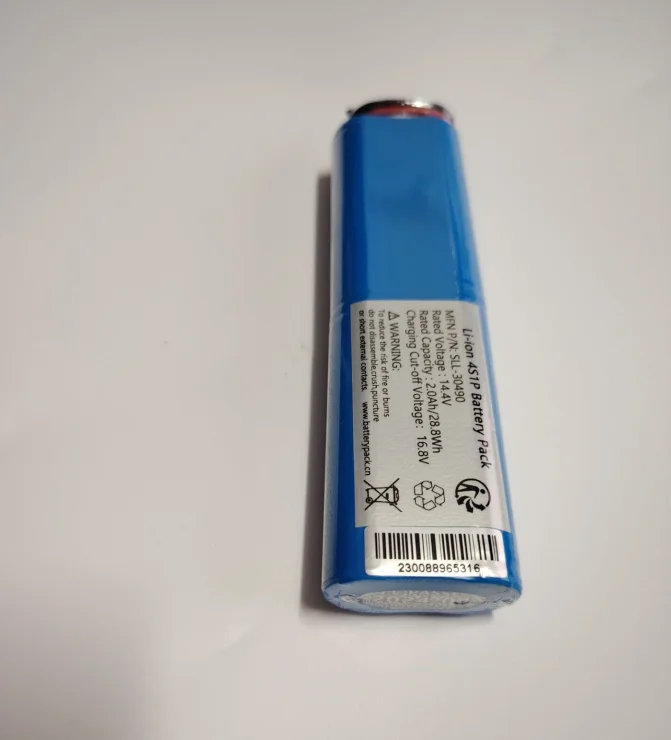 SLL-30490 Li-ion 4S1P Battery Pack 14.4V 2.0Ah 28.8Wh Rechargeable Lithium Battery Pack