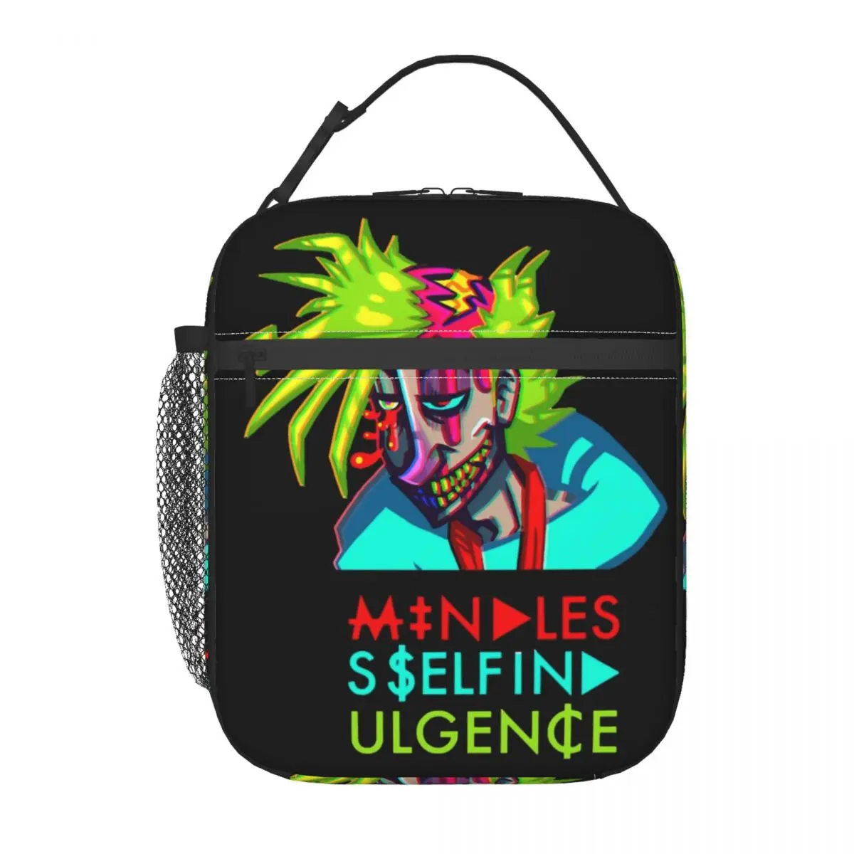 

Mindless Punk Music Band Self Indulgence Thermal Insulated Lunch Bag Women Resuable Lunch Tote Travel Multifunction Food Box