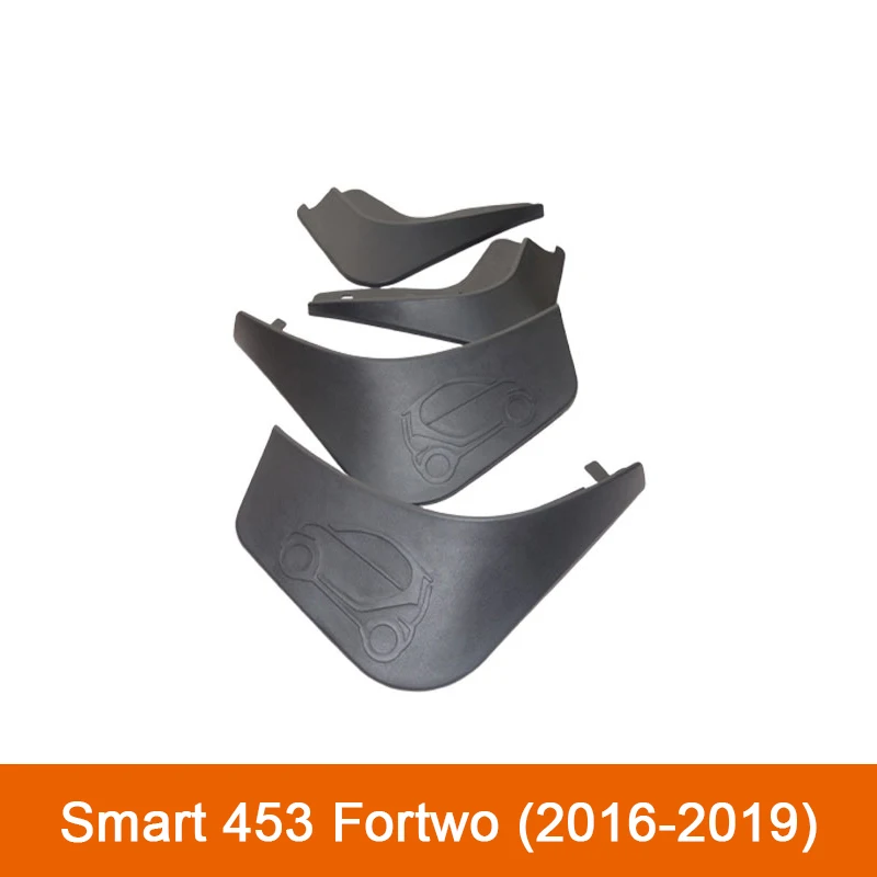 Lot De 4 Bavettes Garde-boue De Voiture Pour Smart 451 Fortwo