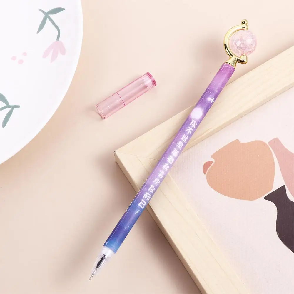 

School Supplies Kawaii 0.5mm Student Writing Black Gel Pen Rotate Gel Pen Signature Pen Ball Pen