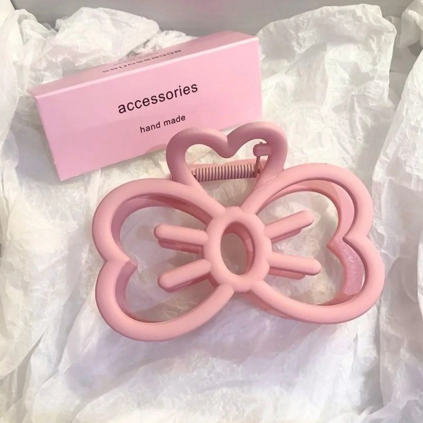 1PC New Candy Color Cat Bow Hair Clip Plastic Claw Clip Fashion Crab Hair Clip For Girls Sweet Hair Claw Women Hair Accessories