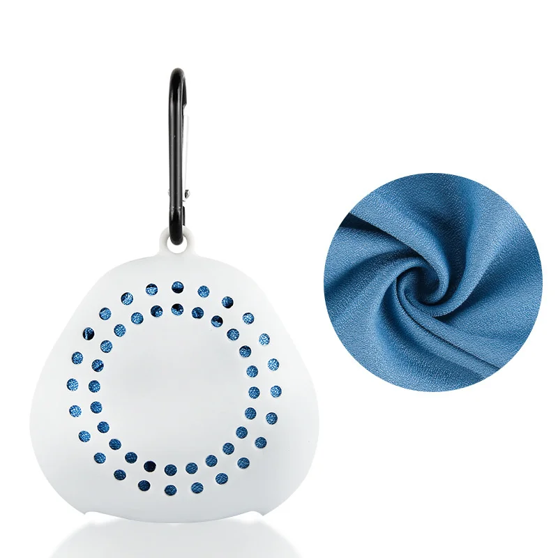 Microfiber Towels Quick Drying Sports Instant Cooling Ice Towel Portable Outdoor Travel Fitness Running Towel Silicone Case