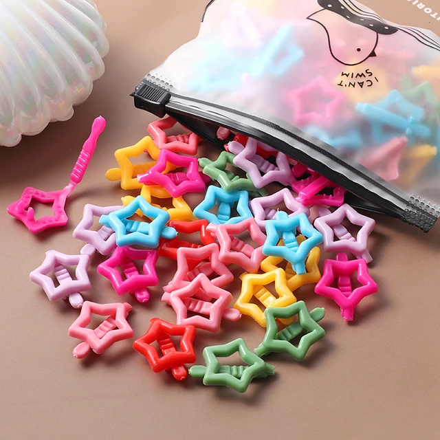 40Pcs Girls Colorful Hair Clips Flower Star Mickey Cute Small Hair Claws Kids Sweet Hairpins Cartoons Fashion Hair Accessories style-47