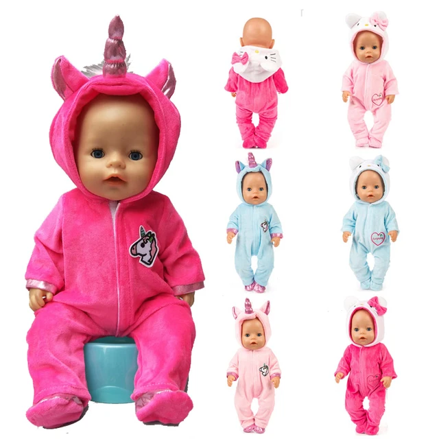 BDDOLL Roupas de boneca de 45,72 cm - Pijama de unicórnio com laços de  cabelo Little Angel Wings serve para acessórios de boneca American 45,72 cm  : : Brinquedos e Jogos