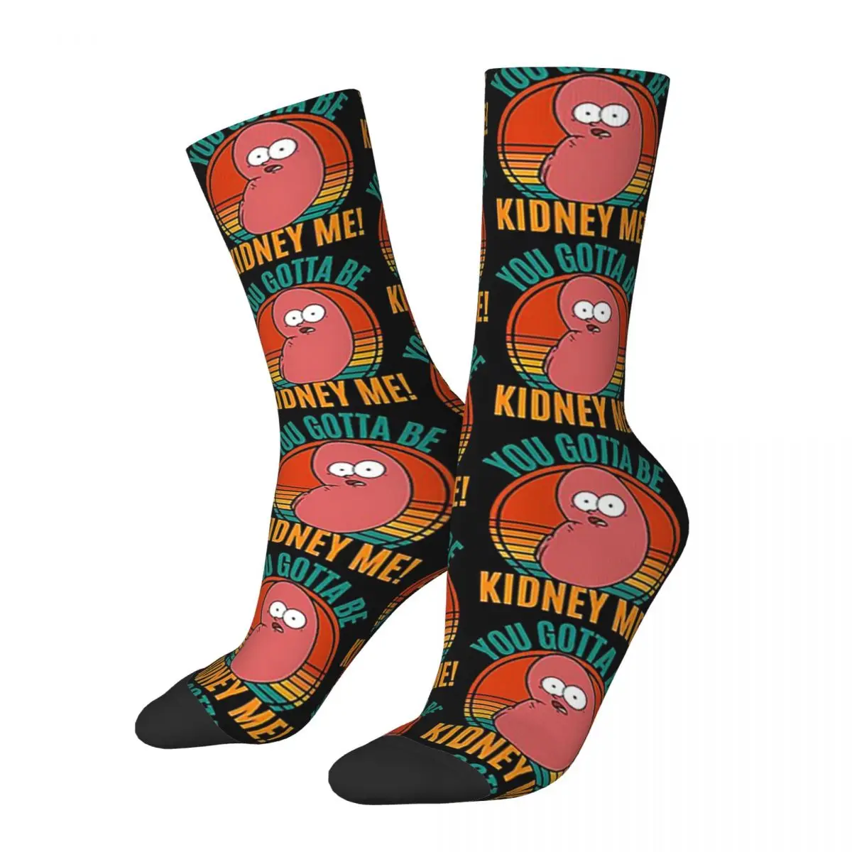 

Kidney Funny Pun For A Kidney Donor You Gotta Be Kidney Me Socks Harajuku Sweat Absorbing Stockings All Season Long Socks