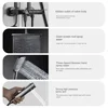 High-end bath pressurized rain shower head all copper shower aircraft carrier shower set piano keys home constant temperature 6