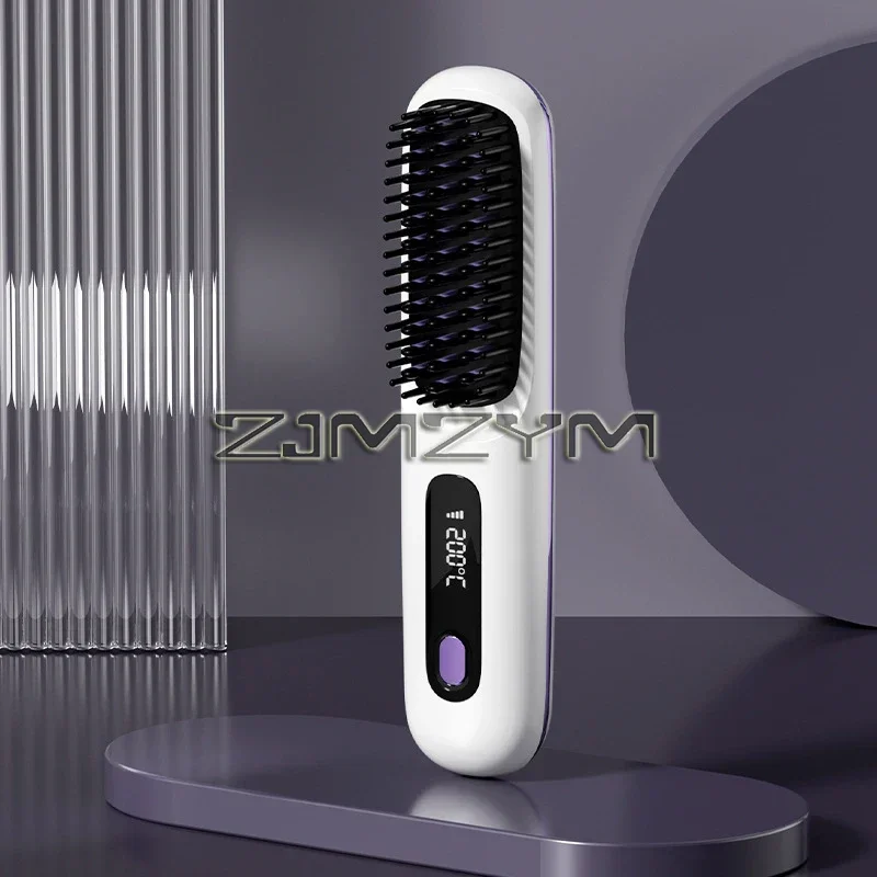 Wireless Hair Straightener with LCD Screen