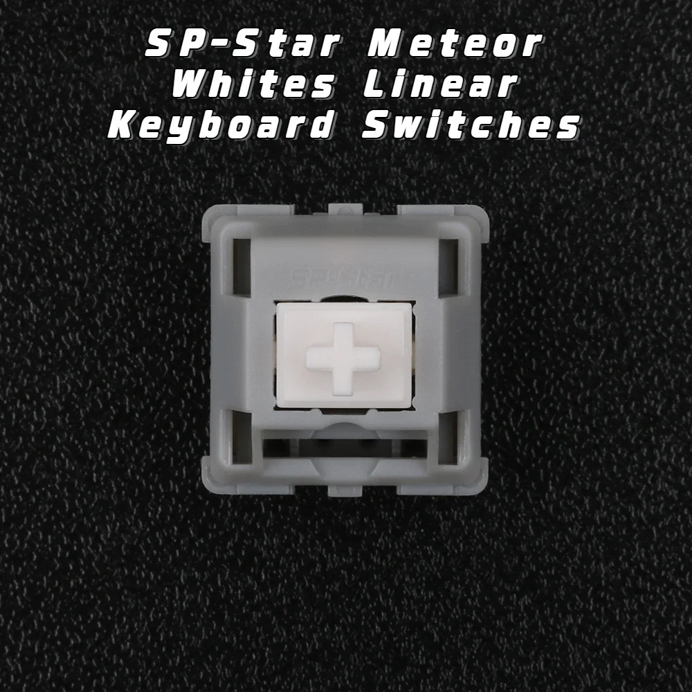 

SP-Star Meteor Whites Linear Switches For DIY Customized Gaming Mechanical Keyboard 5 Pins 57g Mx Switches GH60 GK61 sk87