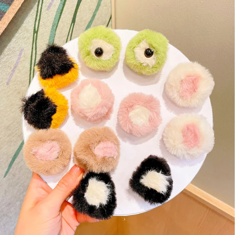 2 pezzi orecchie di gatto con Clip per capelli a campana forcine lunghe in pelliccia di volpe copricapo Cosplay Costume Anime regali per feste di Halloween accessori per capelli  200000532