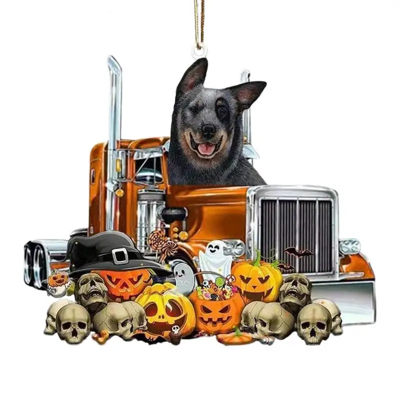 

Креативный автомобильный кулон Rock Dog, акриловый декор, Хэллоуин, автомобильные декоративные принадлежности для внедорожников, грузовиков и большинства автомобилей