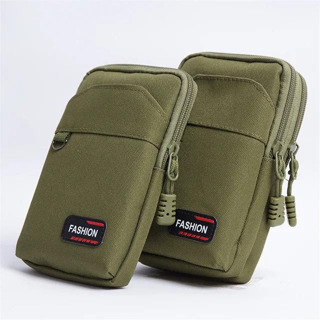 Borsa in nylon Marsupio da esterno Molle Marsupio da uomo per telefono Marsupio da caccia da campeggio 4