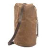 Waterproof waxed Canvas Backpack large capacity bucket bag cylinder bag mountaineering backpack military bag 3