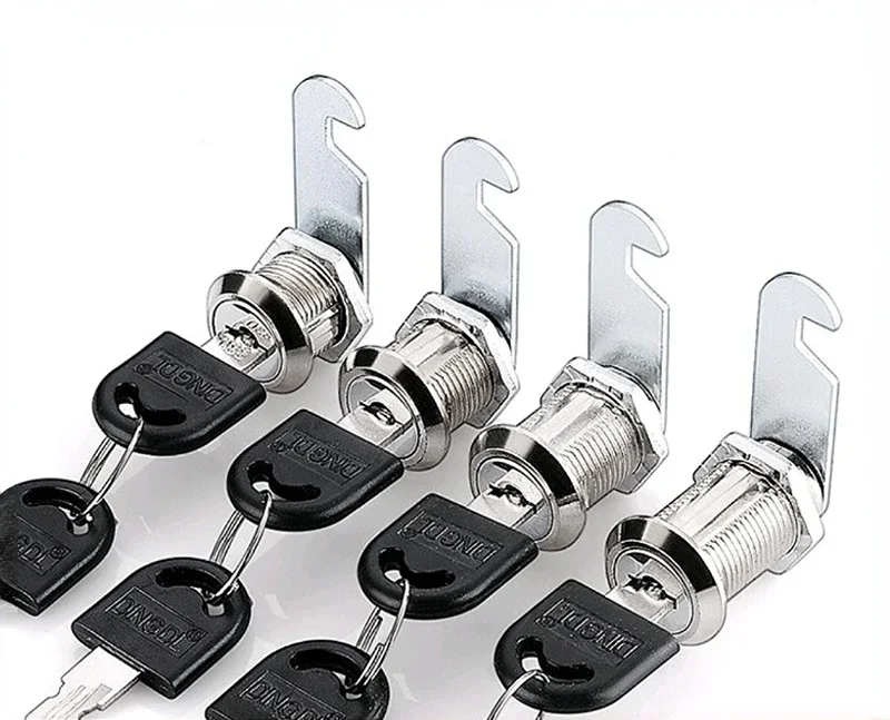 16/20/25/30mm 2 Keys Safe Cam Lock Office Door Cabinet Box Cupboard Lock Letter Wardrobe Safety Drawer Locker cylinder lock