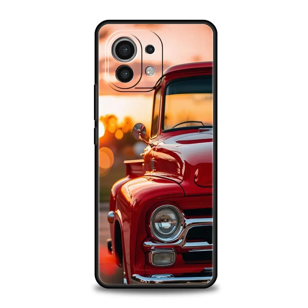 Elegant Black & White Soft Car Phone Case - Versatile Design & Durable Protection