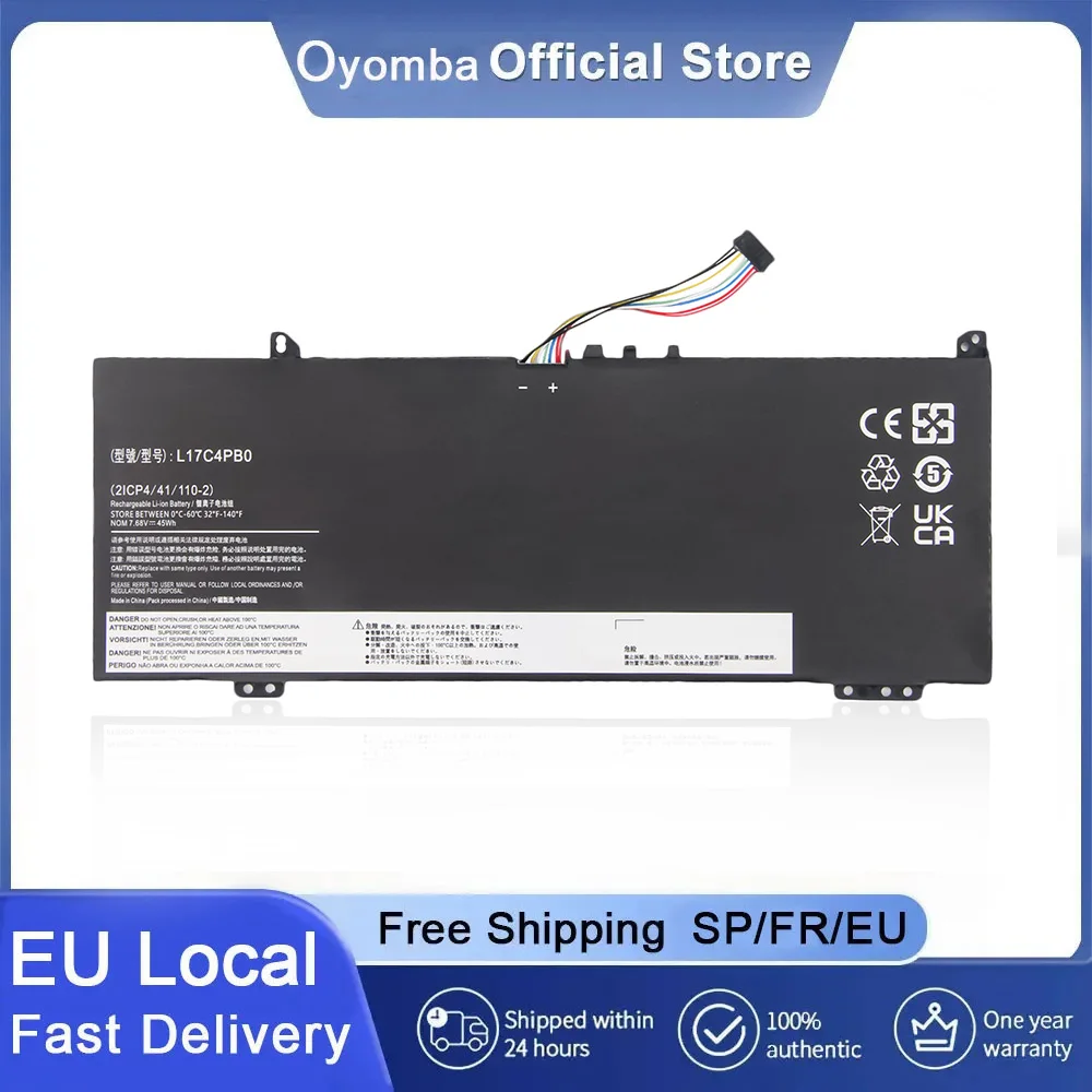 Laptop Akku L17C4PB0 - Kompatibel Mit Lenovo Flex & IdeaPad Modellen