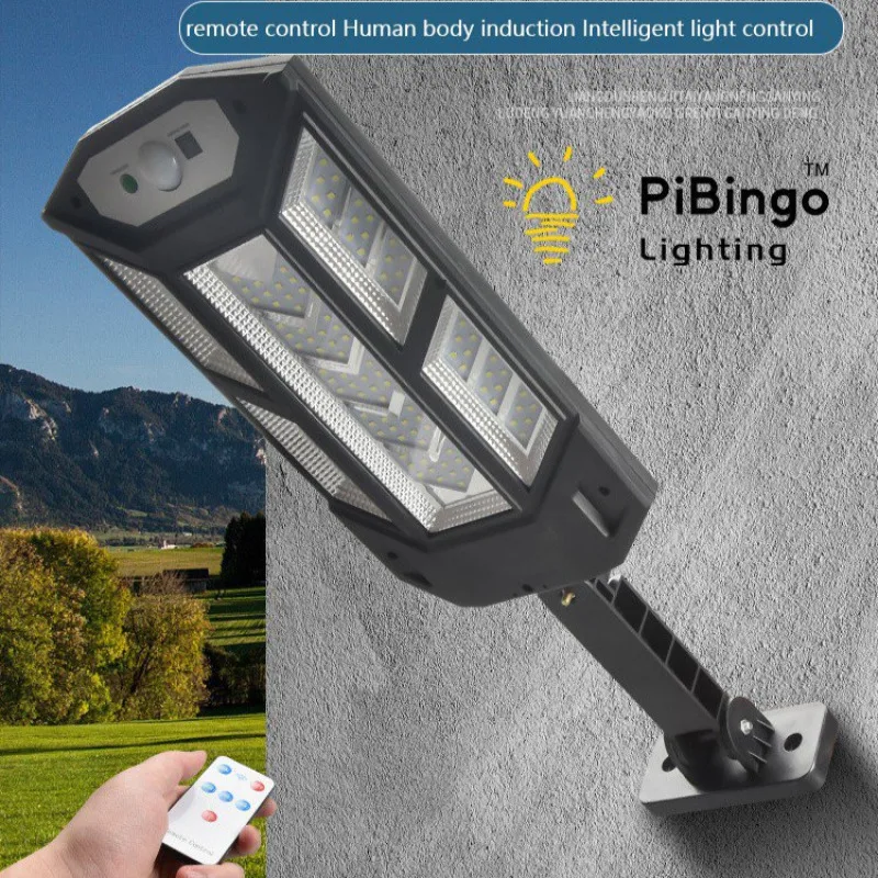 Solar Garden Light with Remote Control Integrated Body Sensor, Solar Panel, & 18Month Warranty