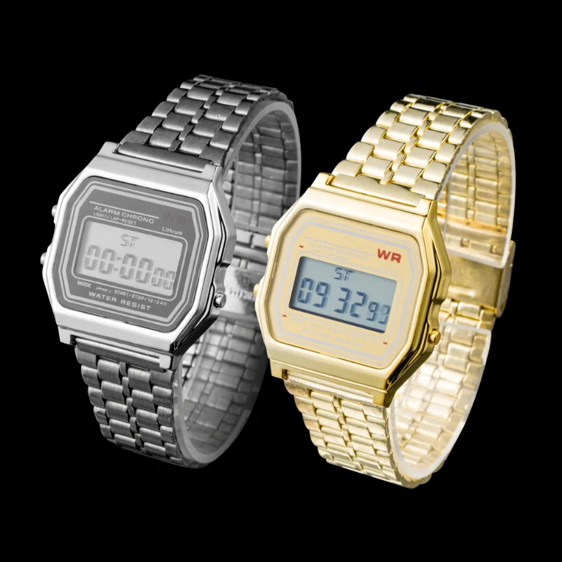 F91W Steel Strap Watches Women Watch Men Business Clock Multifunction LED Digtal Sports Wrist Watch Electronic Clock Electron wi 6 F91W Steel Strap Watches Women Watch Men Business Clock Multifunction LED Digtal Sports Wrist Watch Electronic Clock Electron wi 6