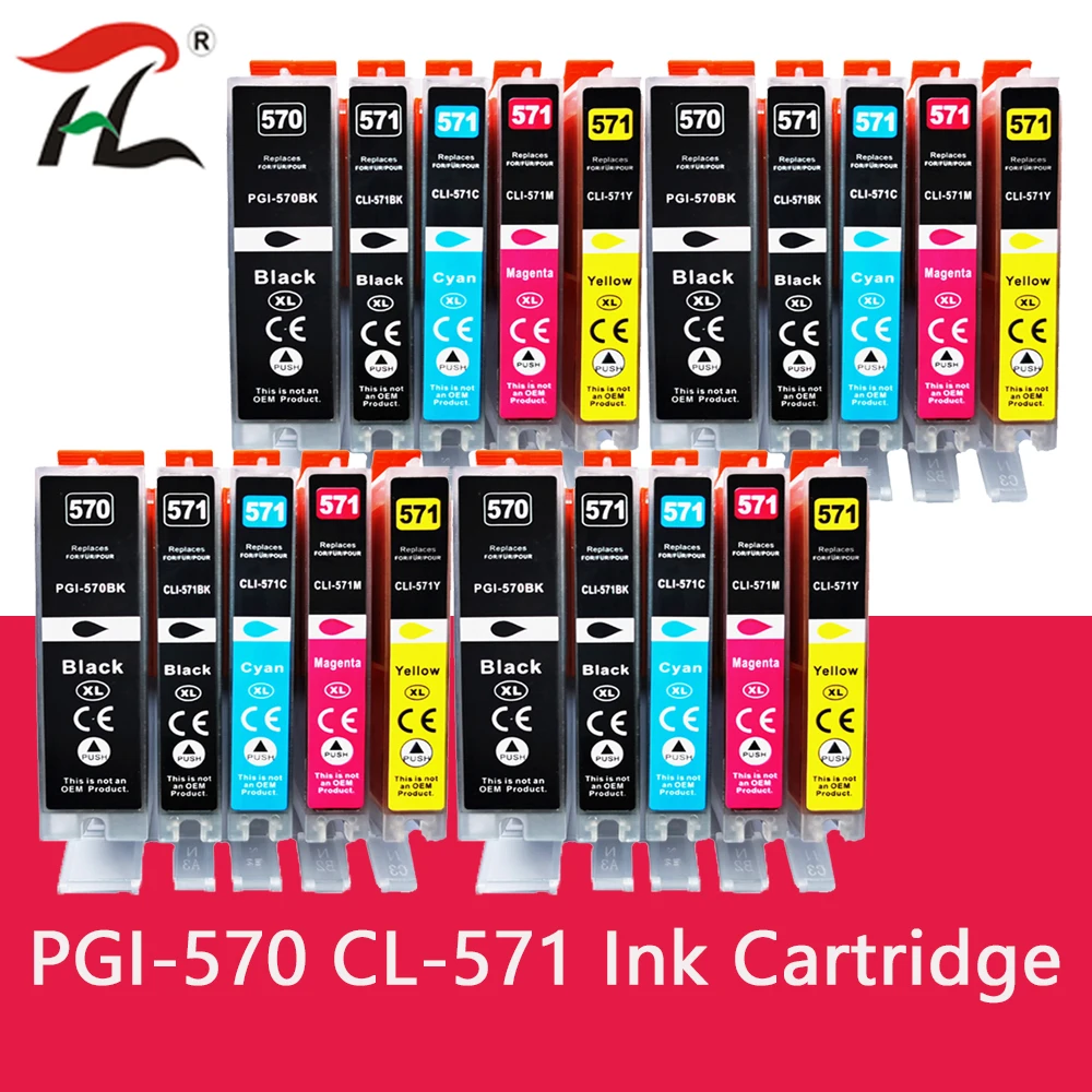 PGI-570xl PGI570 570xl PGI-570 CLI-571 Compatible Ink Cartridge