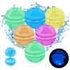 Children's luminescent silicone water ball outdoor water play toy Summer water battle interactive game Color random 1