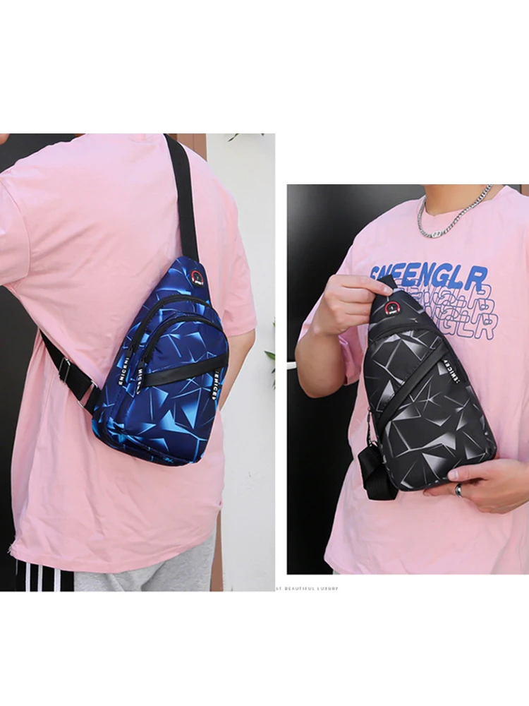 Shoulder Crossbody Bag For Men Short Travel Messenger Chest Bag Light Outdoor Sport Recreation Lovers Single Shoulder Bag