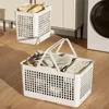 Multilayer Laundry Basket Household Dirty Clothes Storage Trolley Movable Rolling Laundry Cart Portable Bathroom Clothes Shelf 5