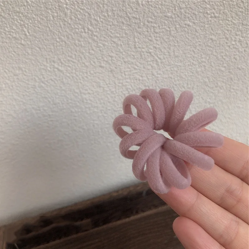 Single Autumn Winter Mallard Scrunchie – Telefonkabel-Haargummi, einfacher, langlebiger, haarfreundlicher Pferdeschwanzhalter für Damen – Detail 8