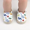 Baby Boy Girl Shoes Dinosaur Print Closed Toe Walking Shoes Casual Slip On Shoes for Spring Fall 3