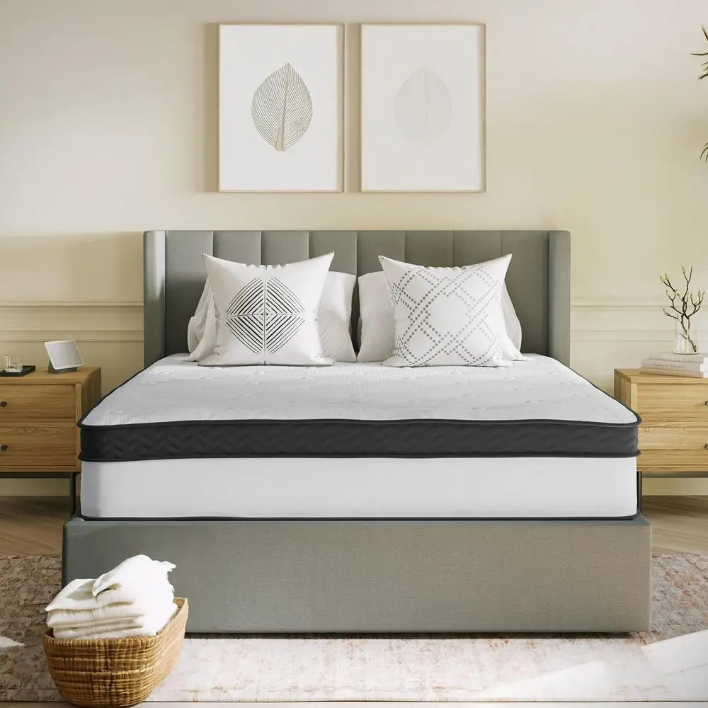 ri Comortable Sleep 12" Hybrid ket Spring and oam Mattrin a Box, oam ket Spring Hybrid Mattror Prure Relie, Queen
