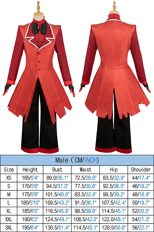 thumbnail image 1 of Disfraz de Anime Hotel Cos Alastor para Cosplay, trajes de fantasía, abrigos, camisas, pantalones, accesorios para Halloween, carnaval, juego de rol masculino, 1 of 5