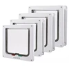 Dog Cat Flap Door For Dog Cat Kitten With 4 Way Lock Security Flap Door Cat Puppy Safety Gate Small Pet Supplies ABS Plastic 3