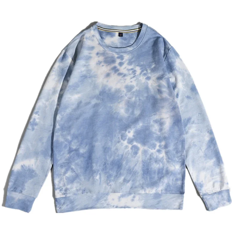 Women's Loose Large Size Long-sleeved Sweater 2023 New Fashion Tie-dye Printing Round Neck Sweater Women Fall/winter New Style