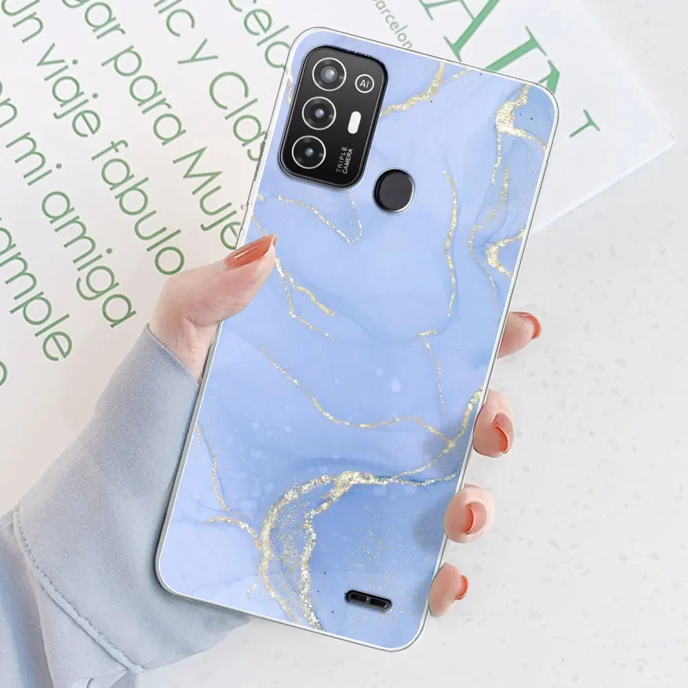 HAOYE Cover Per ZTE Blade A52: Custodia Con Anello E Magnete, Blu Traslucido, Antiurto A Doppio Strato! 📱