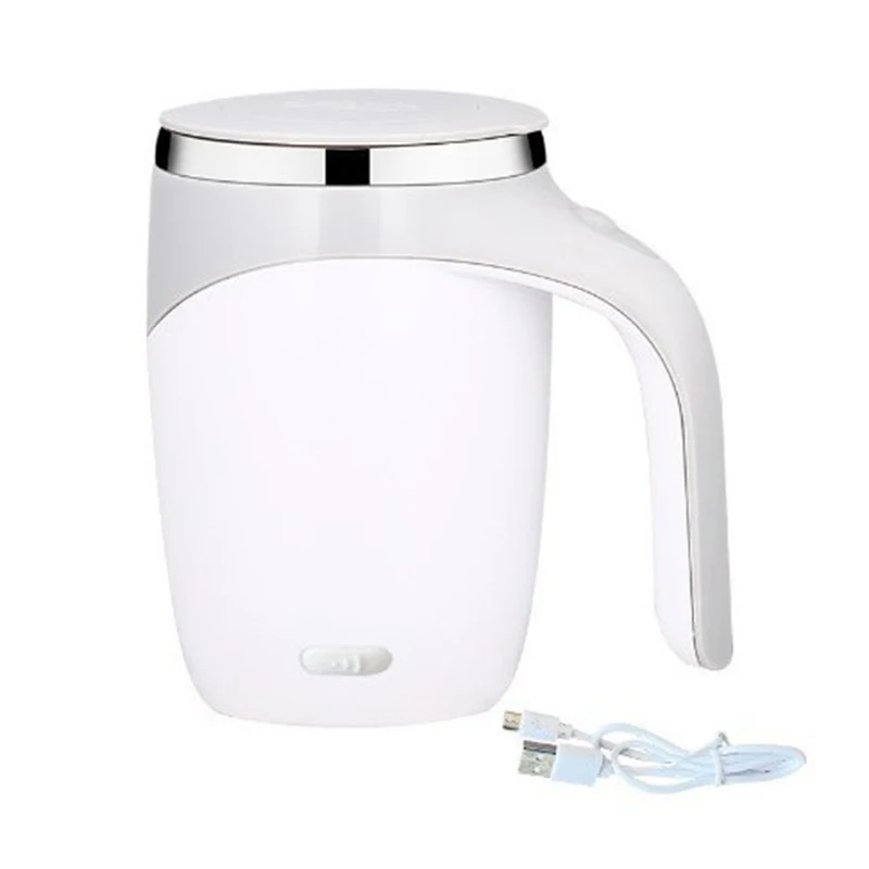 Automatic Rotating Stirring Coffee Cup 304 Stainless Steel USB Rechargeable Magnetic Stirring Cup Home Office Milk
