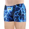 Men's Swim Jammer Athletic Practice Knee-Length Swimsuit Short Beach Tight Shorts Lycra Elastic Rash Guards Swim Trunks Swimwear 1