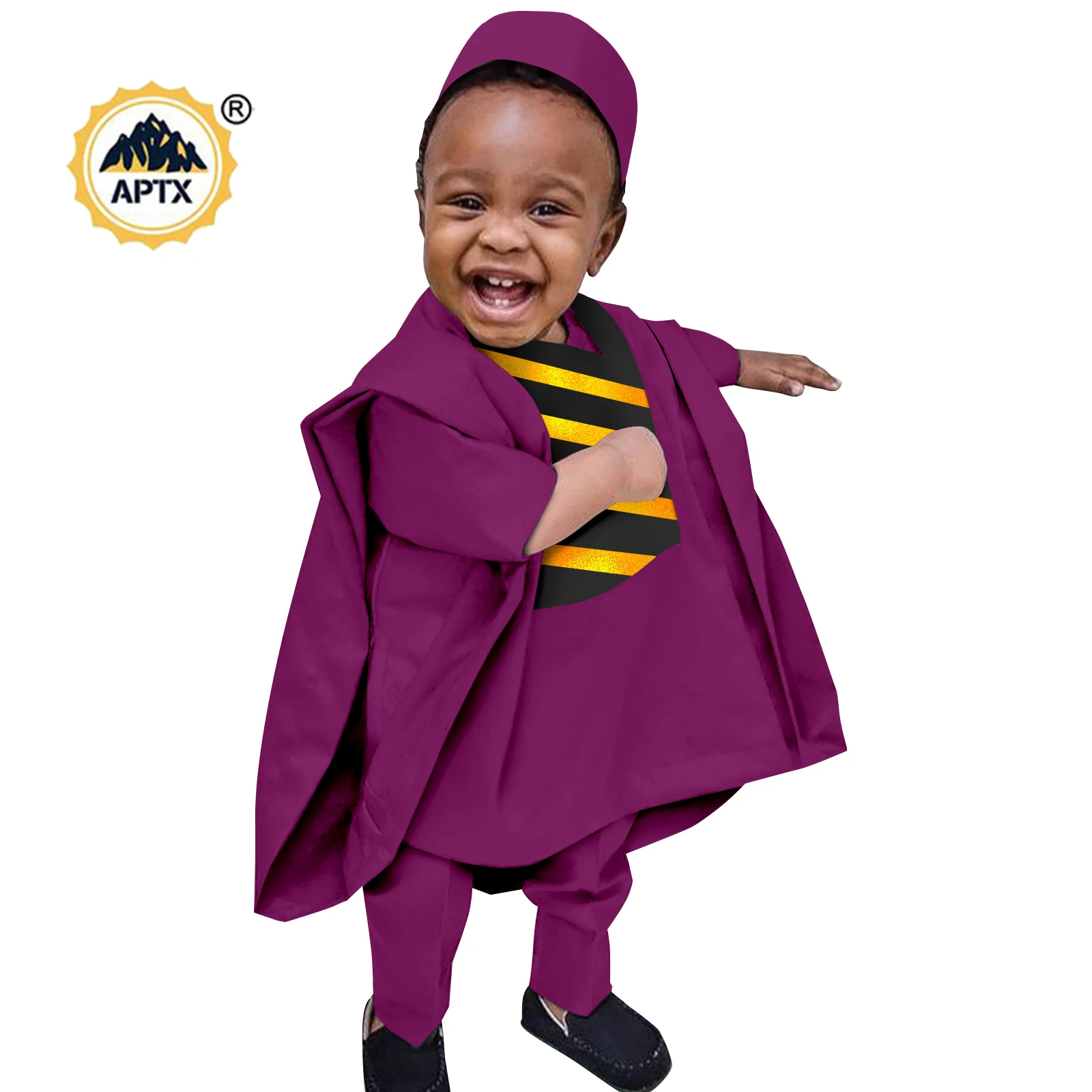 2022 Africa Boys Outfits Print Wax African Style Clothes for Kids