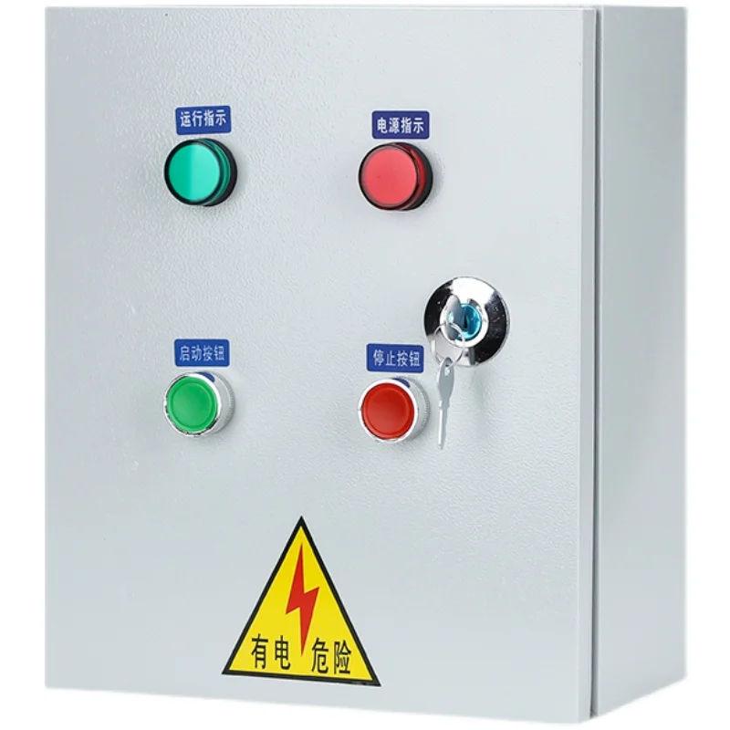 

Motor control box 380V three-phase electric box, smoke exhaust fan box, one control and one control.