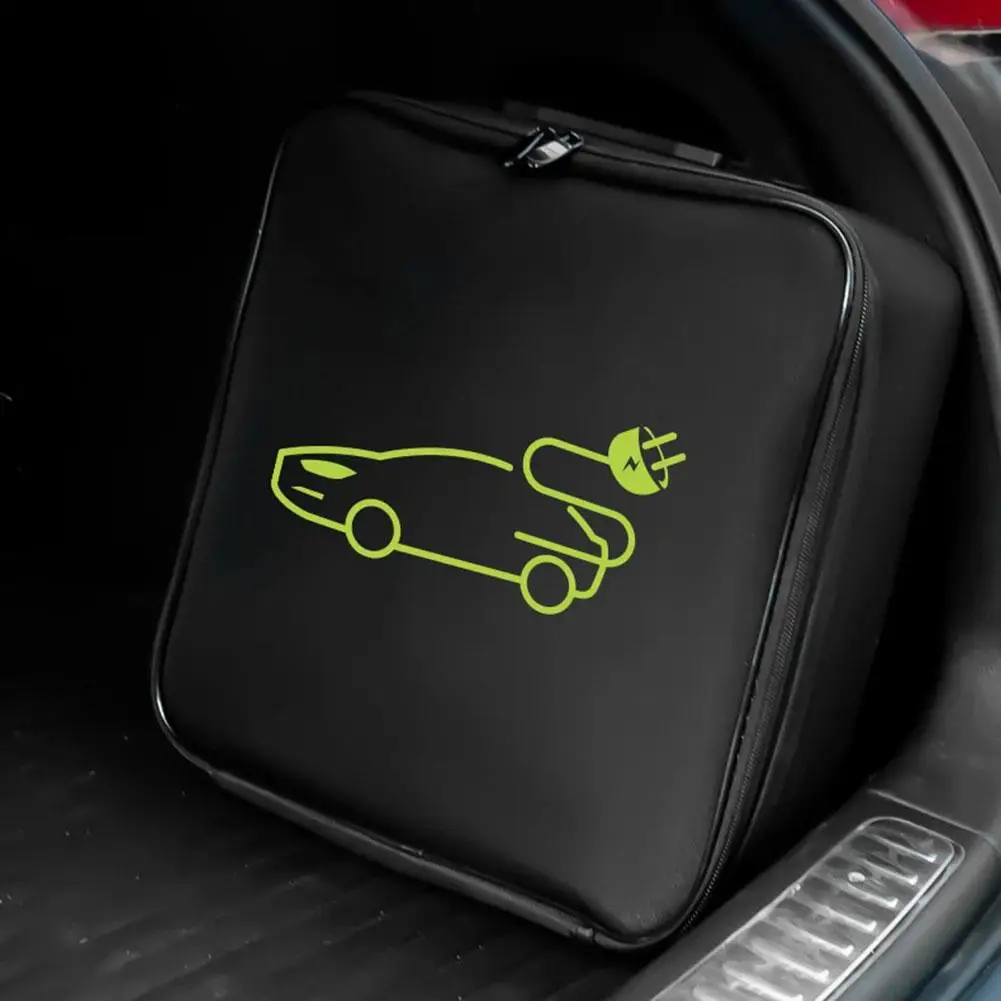 

EV Carry Bag Waterproof Fire Retardant For Electric Vehicle Charging Cables Plugs Sockets Charging Equipment Container E7Q8