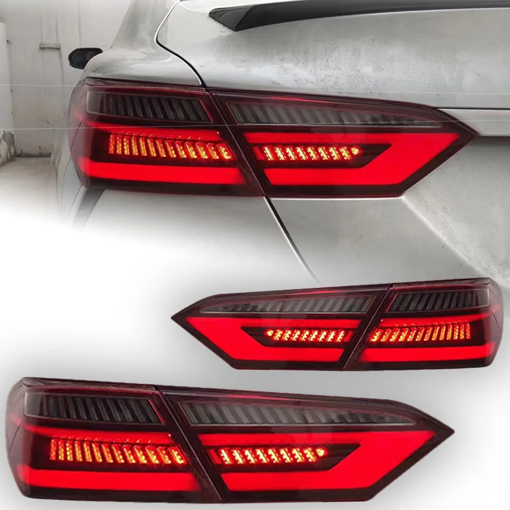 

AKD Car Lights for Toyota Camry Tail Light 2018-2021 Camry V60 LED Tail Lamp Brake DRL Rear Dynamic Signal Reverse Automotive