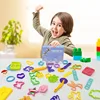 Dough Play Tools for Kids Dough Accessories Molds Dinosaur Fruit Roller Cutter Scissor Playdough Clay Mold Children DIY Toys 6