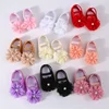 Newborn Girls Baby Shoes Party Pearl Flower Lace Baby Girl Headband Set Non Slip Cute Preschoolers Toddler Infant First Walkers 1